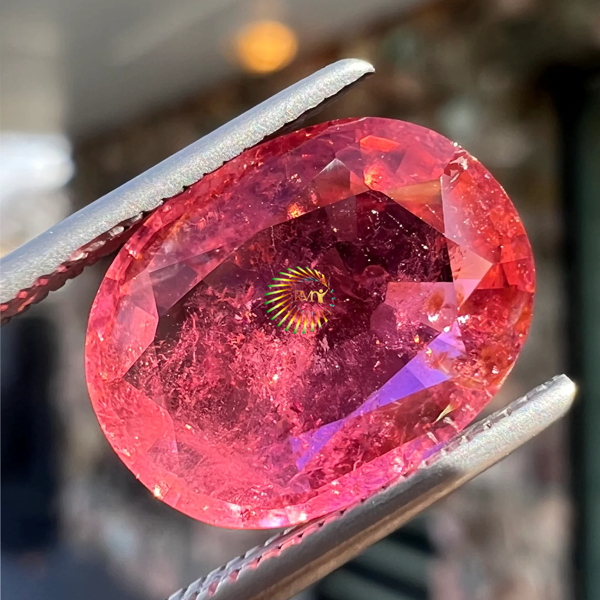 RMY Gemstones, RMY stone and Diamond ring,RMYDark gem
