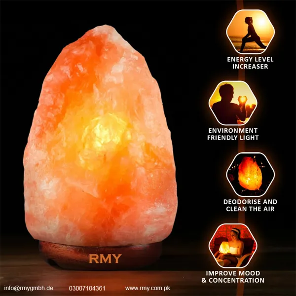 RMY Himalayan Natural Orange Salt Lamps 50-60KG, RMY orange salt lamp benefits,RMY Best Himalayan... - image 2