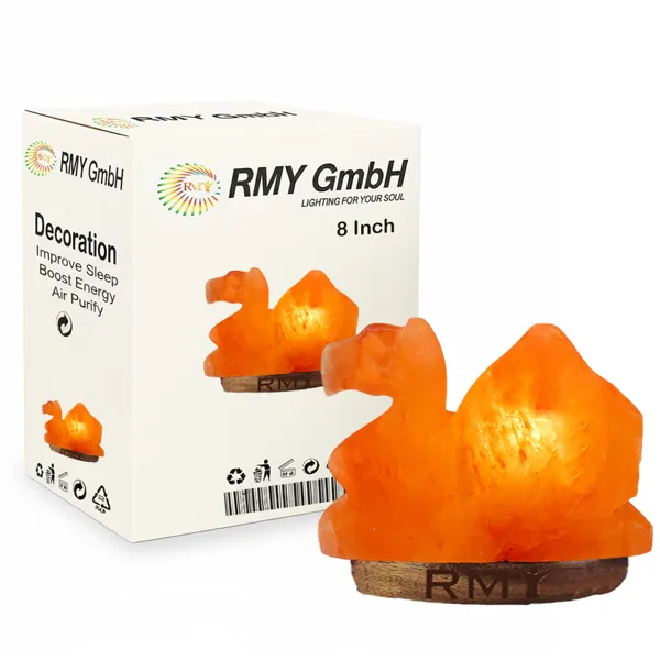Pink Camel Salt Lamps – Handcrafted from Pure Himalayan Salt , Unique Décor with Healing Energy.