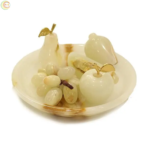 RMY Onyx Fruits ,onyx fruit , onyx fruit set, onyx decorative fruit , stone fruit decor, marble f... - image 1
