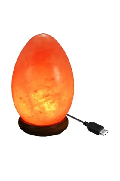 Himalayan Natural Red Salt USB Lamp for Healing and Relaxation , Energy Booster , Stress Relief L... - image 1