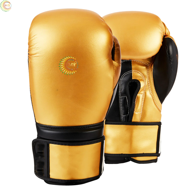 RMY Premium Golden Boxing Gloves,Lightweight design enhances speed and performance,Suitable for b...