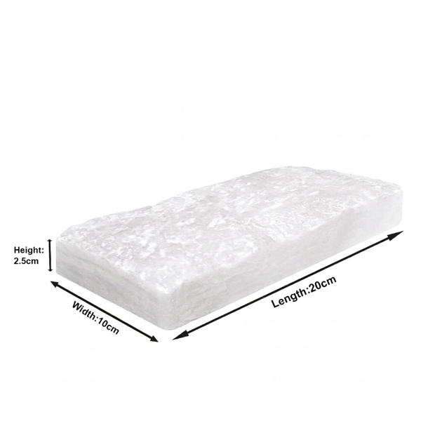 RMY One Side Natural Himalayan White Salt Tiles 20x10x2.5cm(Eu Pallet)–Natural Crystal Salt Block... - image 1