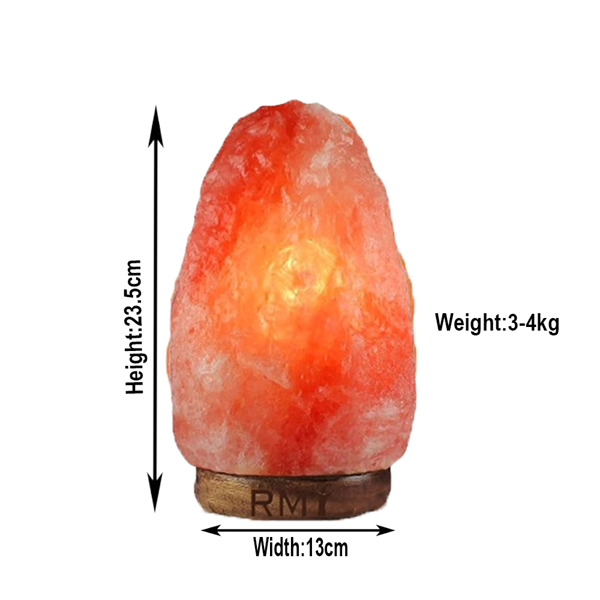 RMY Authentic Himalayan Salt Lamp 3-4kg (Wooden Box)– Decorative Natural Stone Table Lamp  Handma... - image 1