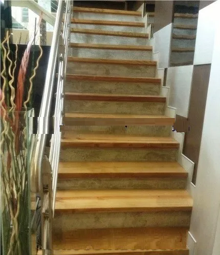 RMY Marble Teakwood Stair Steps,Teak Wood Marble Stairs Steps Risers,MARBLE STAIRS STEPS RISERS T... - image 1