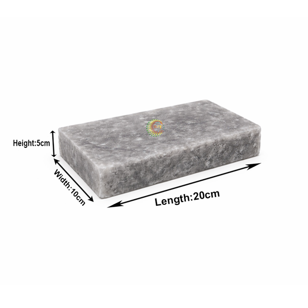 RMY Grey Salt Tiles 20x10x5cm (Eu Pallet)–Natural Grey Himalayan Salt Tiles – Hand Cut Rock Salt ... - image 1