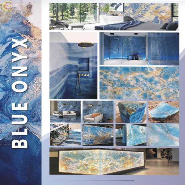 RMY Blue Onyx Tiles, Light Blue Onyx Tiles, Floor Walls Cladding Bathroom Kitchen Tiles,luxury on... - image 1