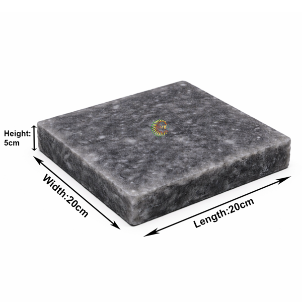 RMY Dark Grey/Black Salt Tiles 20x20x5cm(EU Pallet)–Authentic Himalayan Salt tiles,Pure Dark Grey... - image 1