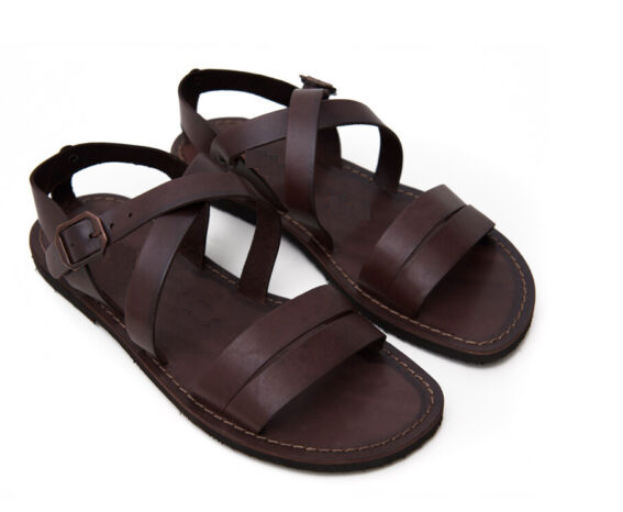RMY Casual Brown Men Leather Sandal,Mens Stylish Casual Sandal In Synthetic Leather,Brown Men Par...