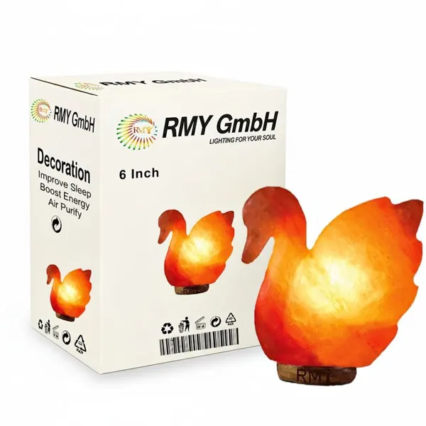 Duck Salt Lamps 8″ Unique Gift of Wellness and Warm Ambiance. - image 1