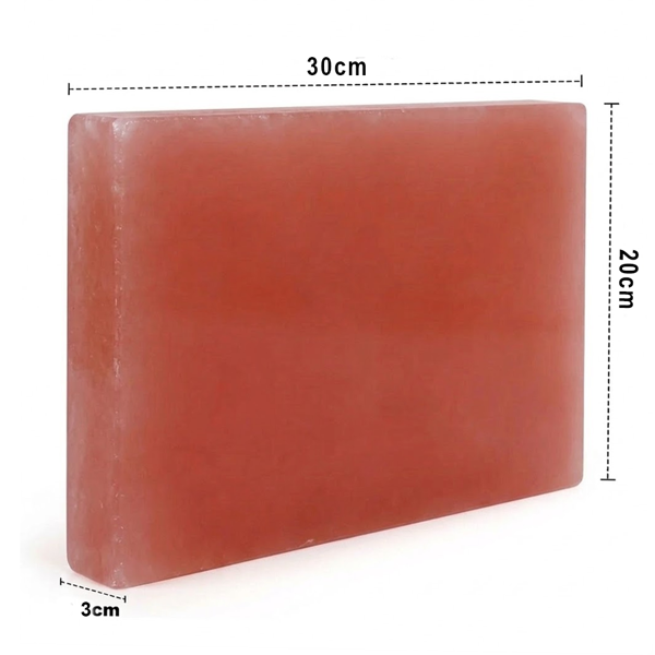 RMY Himalayan BBQ Salt Plate 30x20x3cm(Eu Pallet)– Natural Rock Salt Cooking Block – Heat Resista... - image 1