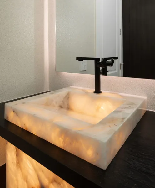 RMY Backlit Bathroom Onyx Washroom Backlit Onyx Sinks,Onyx Bathroom Vanity Tops Counter Tops Sink... - image 1