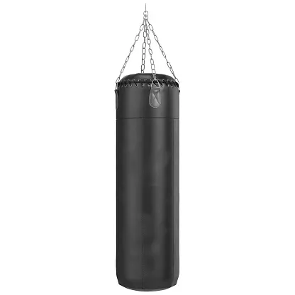 RMY Boxing Punching Heavy Bag (Soft Filled) Black, RMY Large Original Leather Boxing Punching Hea... - image 1
