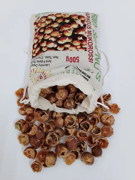 Organic Soap-nuts Shells 500g with storage bag,RMY Soap Nuts Golden Brown Shells Cotton Bags 500g... - image 3