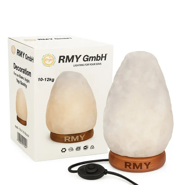 Himalayan White Salt Lamp 10-12 Kg– Natural Air Purifier, Healing Crystal Light, Stress Relief an... - image 1