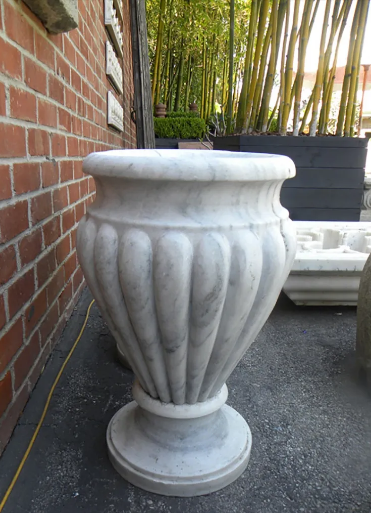 RMY Ziarat White Marble Planters,Marble Planters Outdoor Garden,Ziarat White Marble Planters Hand... - image 1