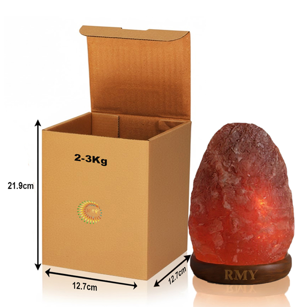 RMY Red Himalayan Salt Crystal Lamp 2-3kg(EU Pallet)– Handcrafted Natural Stone Light  Natural Sa... - image 1