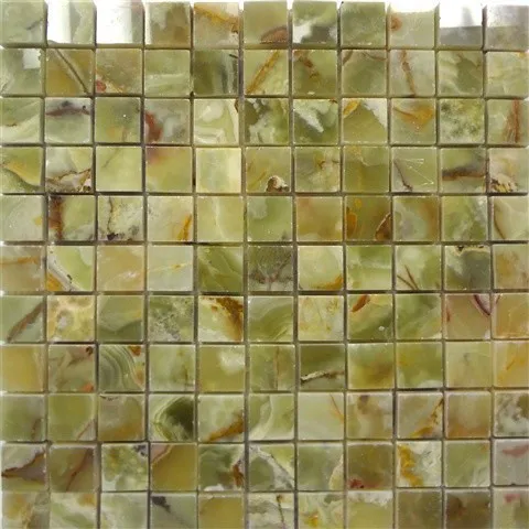 RMY Light Green Onyx Mosaic Tiles , Polished Light Green Onyx Mosaic Tiles ,Green Onyx Mosaic Til... - image 1