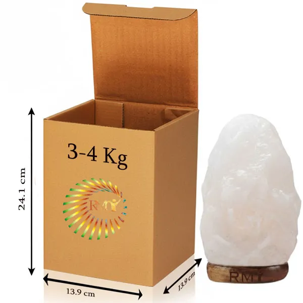 RMY Handcrafted White Salt Crystal Lamp  3-4kg(EU Pallet)– Elegant Ambient Mood Light  Natural Wh... - image 1