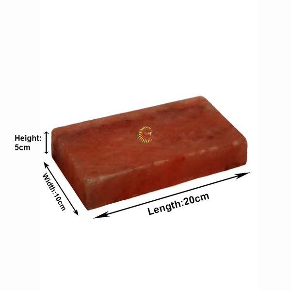 RMY Crystal Red Salt Tiles 20x10x5cm (Eu Pallet) –Luxury Red Himalayan Salt Bricks – Decorative S... - image 1