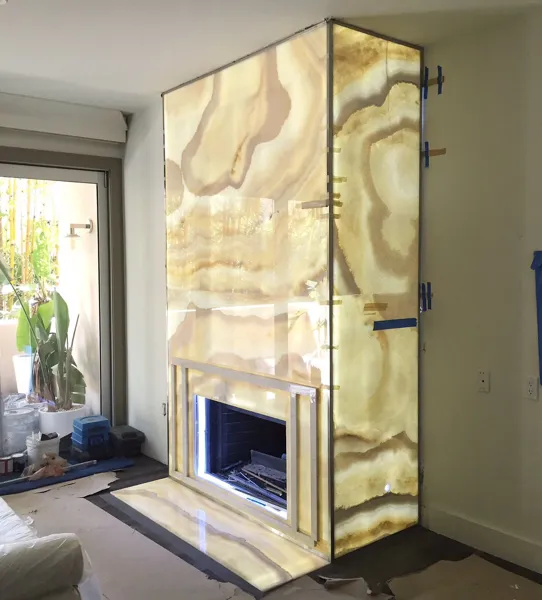 RMY Onyx Fireplace Ideas Luxurious Designs,Backlit Onyx Fireplaces from Pakistan,Best Cheap Price... - image 1