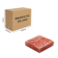 RMY Natural Rough Pink Himalayan Salt Tile 20x20X2.5cm(Eu Pallet),Pink Himalayan Salt Tile – One ... - image 2