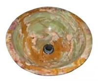 RMY Medium Green Onyx Sinks from Pakistan,Wholesale Natural Stone Water Wash Basin Medium Green,G... - image 2