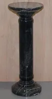 RMY Black Zebra Marble Pedestals,Black Zebra Marble Pedestals Collection,Zebra Black Marble - image 2