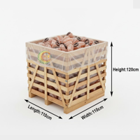 RMY Pink Salt Lamp 1-2kg (Wooden Box),Himalayan Natural Rock salt lamps for room, Salt lamp best ... - image 2