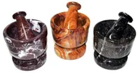 RMY Black Small Mortar and Pestle for Altar Supplies, RMY Top Quality Handcrafted Multi Green Ony... - image 3