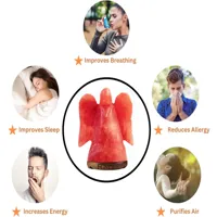 Buy RMY Red Angel Salt Lamp 6 inch for Relaxation ,Wellness Crystal,Stress Relief and  Air Purifier - image 2