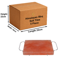 RMY BBQ Grilling Slab 30x20x3.5cm(Eu Pallet) – Premium Himalayan Salt Cooking Tile– Natural Miner... - image 3