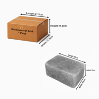 RMY Natural Rock Salt Slab 20x10x10cm (Eu Pallet)– Heat Resistant BBQ Cooking Stone – Reusable Mi... - image 2