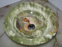 RMY Onyx Bathroom Sink,Light Green Onyx Square sinks basins Collection,onyx pedestals sinks basin... - image 2