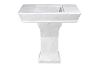 RMY Marble White Pedestals Sinks,Marble Pedestal Sink,White Marble Pedestal Sink,White Marble Spe... - image 3