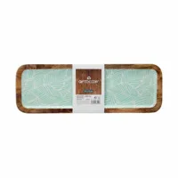 centerpiece-gift-decor-white-brown-green-polyester-resin-mango-wood-45-x-15-cm-152-x-254-x-457-cm-leaf-of-a-plant-6-.jpg