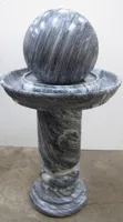 RMY Grey Marble Fountains ,Carved Silky Gray Marble Water Fountain,Elegant Grey Marble Fountains ... - image 3