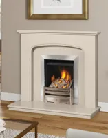 RMY Beige Marble Fireplace,Marble Fireplaces in Pakistan,Beige Outdoor Fireplace in Pakistan - image 3