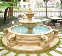 RMY Teakwood Marble Water Fountain,Teakwood Burmateak Marble Water Fountain,Teakwood Polished Marble - image 3