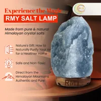 Persian Blue Natural Salt Lamps 15-18Kg , Environmentally-Friendly Light Source , Reduce Allergy ... - image 2