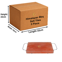 RMY Himalayan BBQ Salt Plate 30x20x3cm(Eu Pallet)– Natural Rock Salt Cooking Block – Heat Resista... - image 2