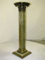 RMY Dark Green Onyx Columns Handcraved Pillars Carved Top, Dark Green Onyx Pedestal Columns from ... - image 2