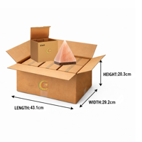 RMY Pink/Orange Himalayan Pyramid Salt Lamp 6 Inches(Eu Pallet) ,Natural Himalayan Salt Pyramid L... - image 2