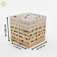 RMY White Himalayan Salt Lamp with Wooden Base 3-4kg (Wooden Box) – Minimalist Home Decor,Weiße S... - image 2