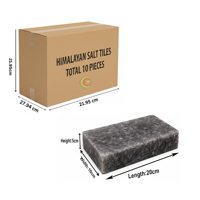 RMY Crystal Dark Grey/Black Salt Tiles 20x10x5cm (Eu Pallet) –Luxury Dark Grey/Black Himalayan Sa... - image 2