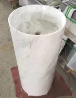 RMY Marble White Pedestals Sinks,Marble Pedestal Sink,White Marble Pedestal Sink,White Marble Spe... - image 2