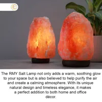 Pink Salt Lamp 2-3kg , RMY Himalayan Natural  Rock salt lamps for room,Salt lamp best for asthma ... - image 2