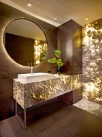 RMY Backlit Bathroom Onyx Washroom Backlit Onyx Sinks,Onyx Bathroom Vanity Tops Counter Tops Sink... - image 2