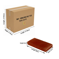 RMY Natural Grooved Red Salt Bricks 20x10x3cm(Eu Pallet)–Himalayan Salt Tiles with Grooves – Inst... - image 2