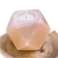 RMY Diamond Salt Candle Holder,Tealight Candle Holder Diamond Shape,Diamond Salt Candle Holder &#... - image 3
